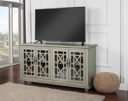 Marche 63" TV Stand, Antique Silver