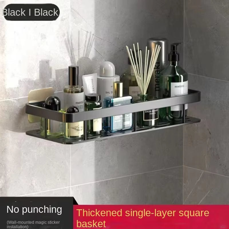 Bathroom Storage Rack No Drill Shelves Wall Mount Corner Shelf Shower Holder for WC Shampoo Organizer Bathroom Accessories