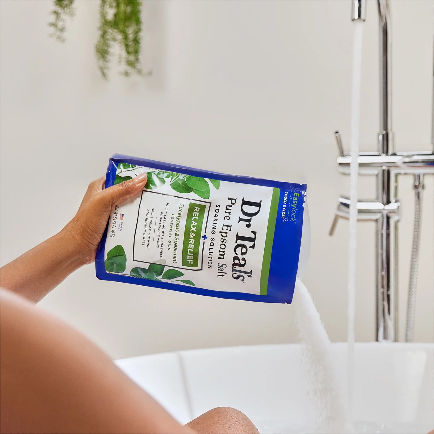 Epsom Salt Magnesium Soak, Relax & Relief with Eucalyptus & Spearmint, 3 Lbs